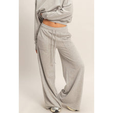 Load image into Gallery viewer, Tenley- Burnout French Terry Wide-Leg Pants
