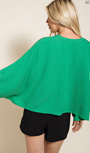 Load image into Gallery viewer, Kaylee- V-Button Down Kimono Sleeve Top

